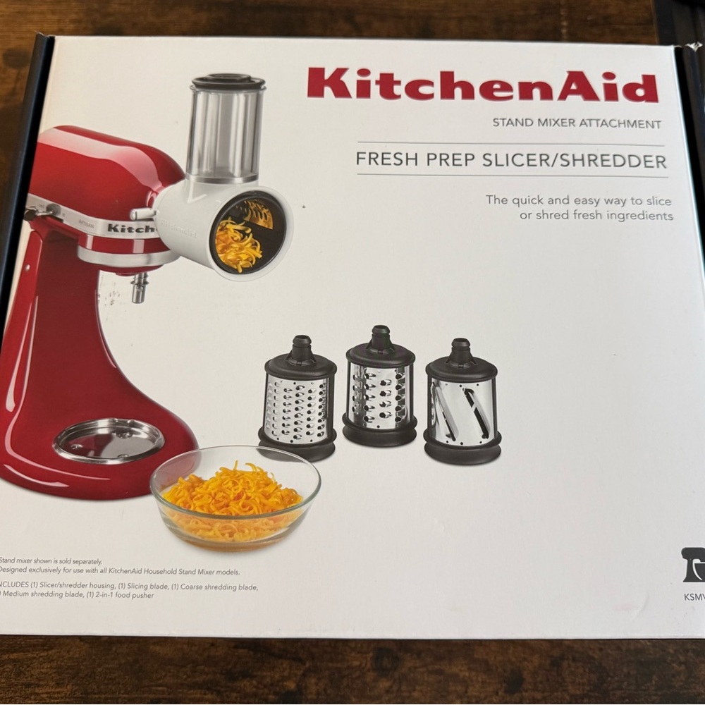 KitchenAid Red Kitchen Tool Fresh Prep Slicer Shredder